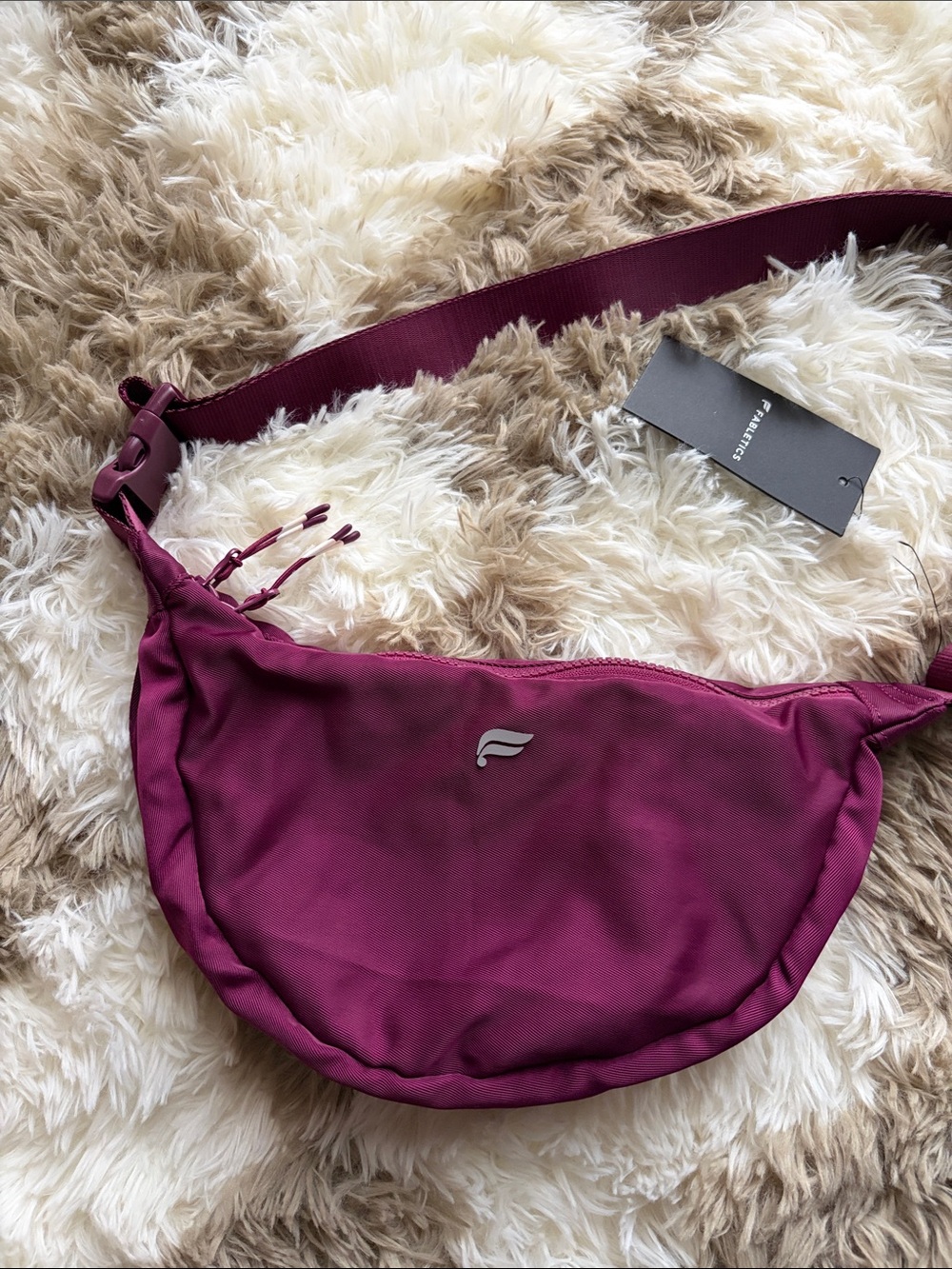 Fabletics Burgundy Crossbody Sling Bag